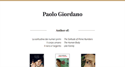 Desktop Screenshot of paologiordano.it